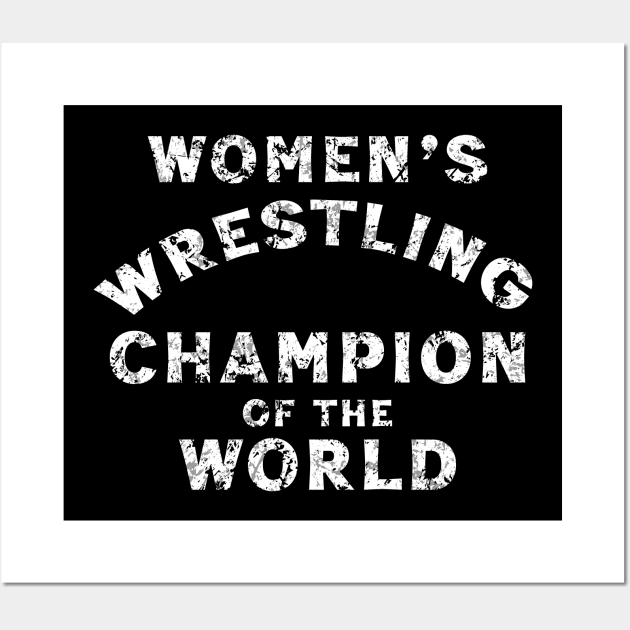 WOMEN'S WRESTLING CHAMPION Wall Art by Trendsdk